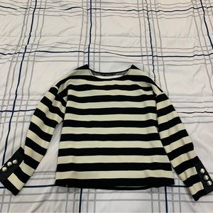 Zara| striped blouse